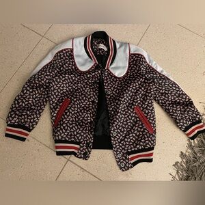 Coach Black and Pink Patterned Jacket